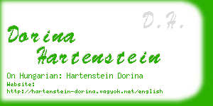 dorina hartenstein business card